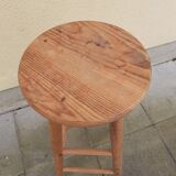 Solid pine bar top stool