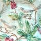 Old onnaing dabbling plat 2 birds pecking grapes