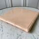 Pink earthenware trivia with bamboo effect Digoin Sarreguemines 50s