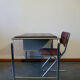 Ensemble Bureau et Chaise Inox Années 70
