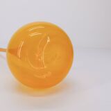 Scandinavian soliflore vase in yellow transparent glass