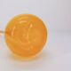 Scandinavian soliflore vase in yellow transparent glass