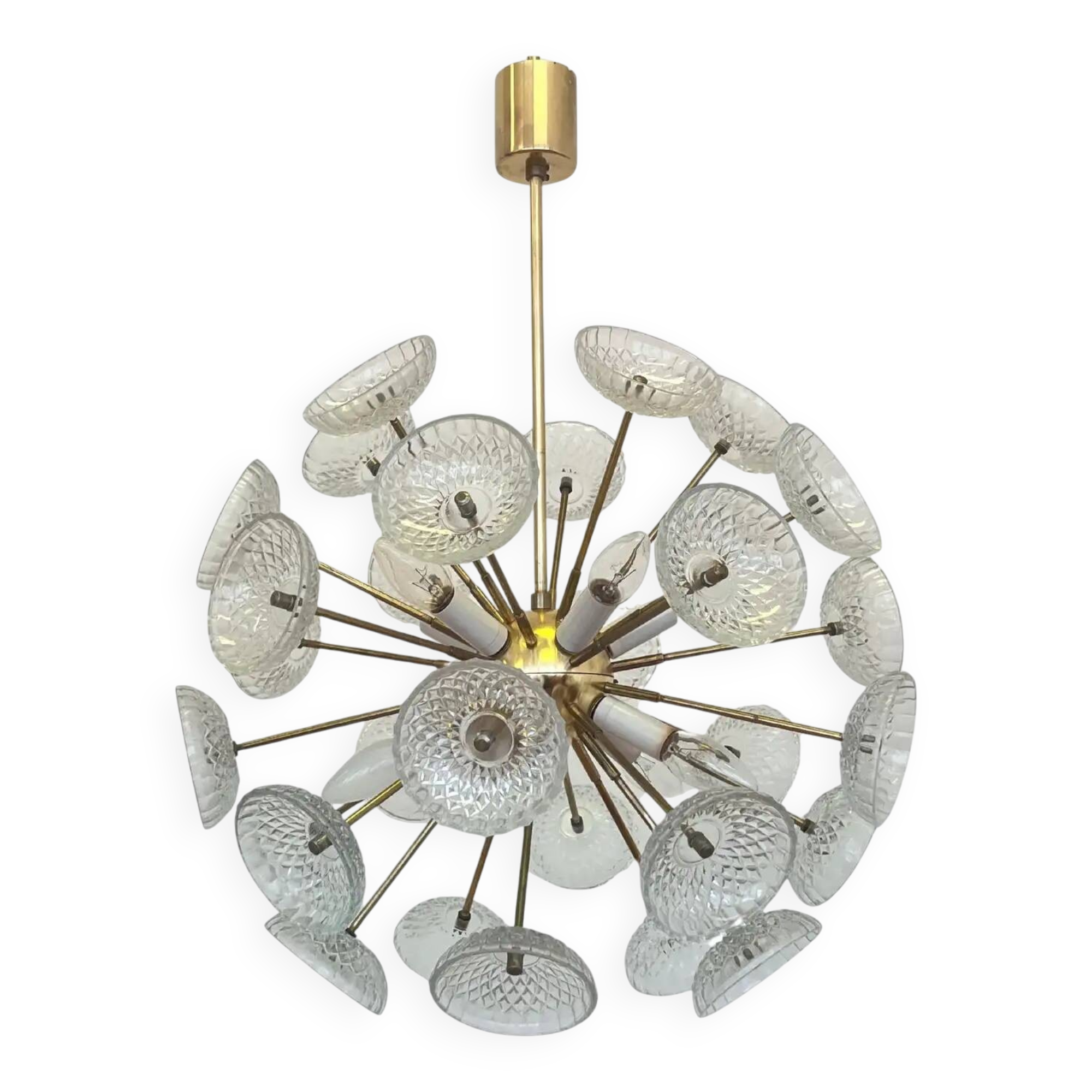 Dandelion, Sputnik chandelier by Kamenicky Senov, 1970