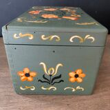 Hand-painted wooden box