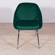 Fauteuil chrome et tissu , années 1960