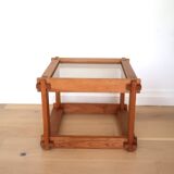 Wooden side table / bedside table 60s 70s