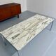 Florence Knoll 70s vintage metal marble coffee table