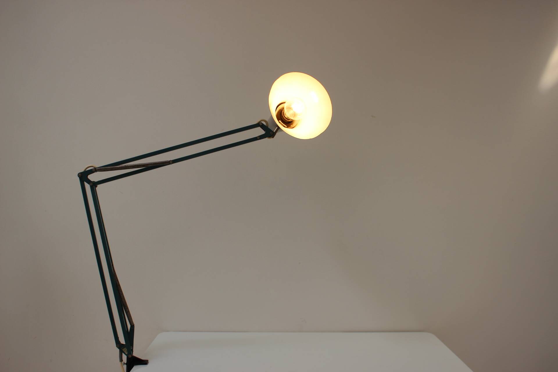 Attachable, adjustable table lamp by napako, czechoslovakia, 1960s