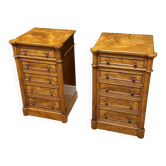 Set of antique bedsides