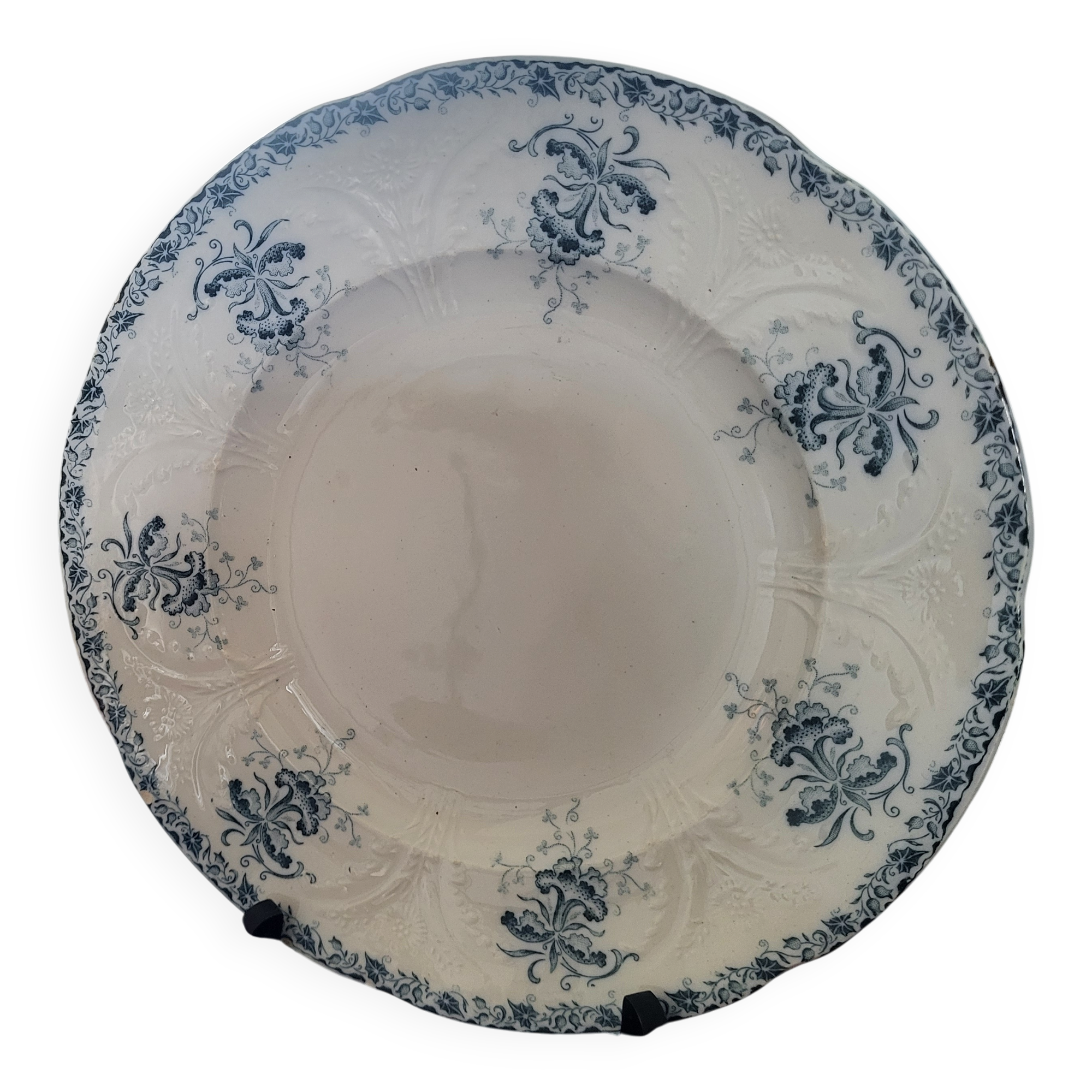 Old earthenware plate – Saint-Amand & Hamage (Nord)