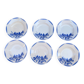 6 assiettes creuses en faïence Sarregemine Digoin