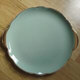 Villeroy & Boch celadon and gold pie dish