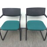 Pair of Visavis chairs by Antonio Citterio for Vitra. Vintage 90s.