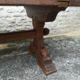 Solid oak farmhouse table