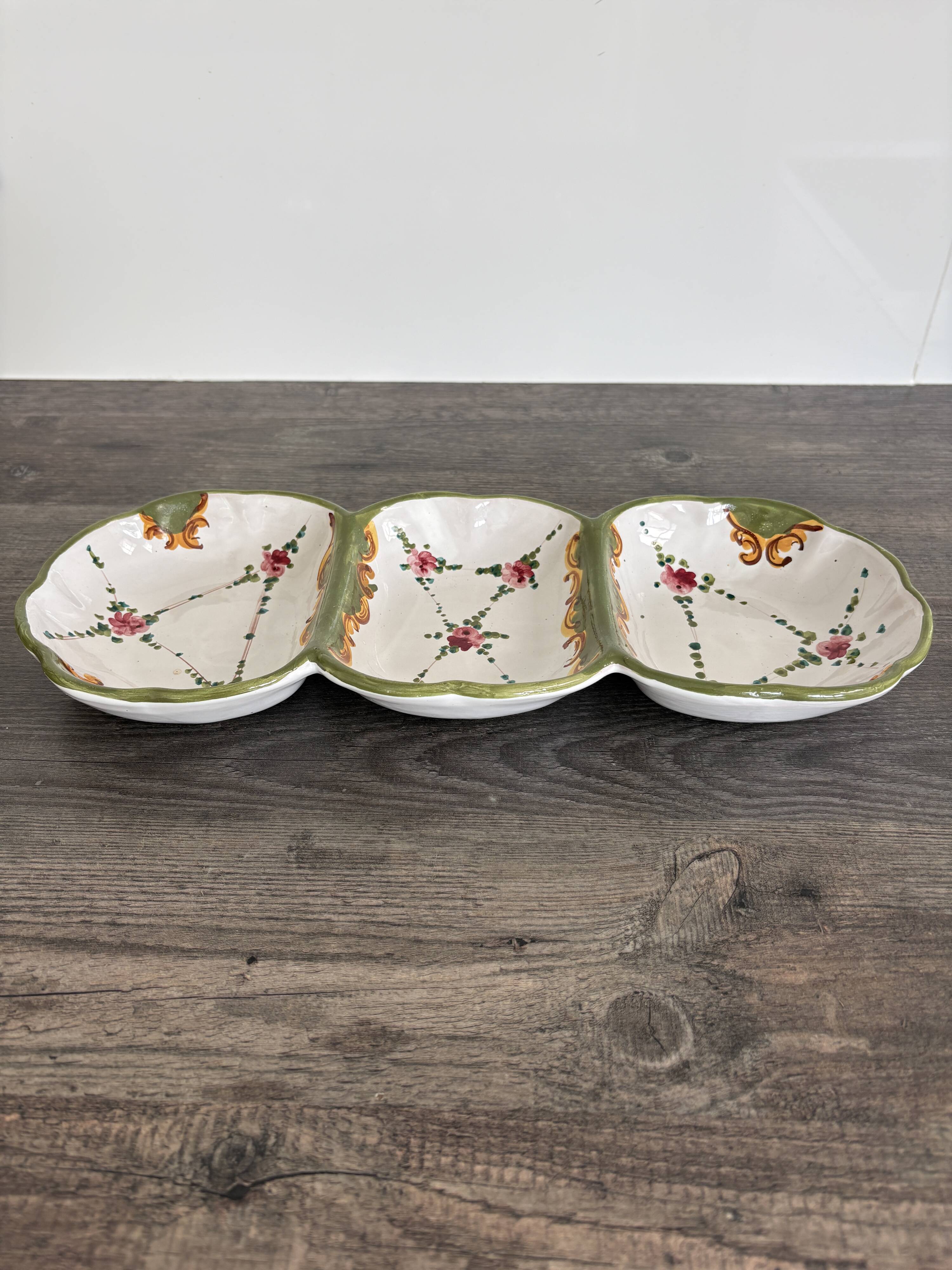 Vintage ceramic Italian aperitif plate
