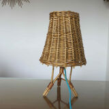 Rattan lamp 1950 1960