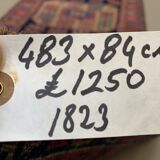 Antique azeri runner 483x84 cm, kazak, caucasian wool rug tribal handmade