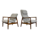 Pair Of Mid Century Restored Armchairs Gfm 64 by Edmun Homa, 1960s
