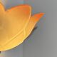 Vintage "flower" wall sconces, glass, France, 1970.