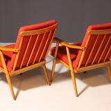 Pair of mid-century armchairs by Jaroslav Šmídek for TON, 1970s