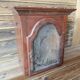 Massive walnut antique clock body