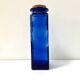 Vintage cobalt blue glass jar