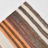 Brown & Cream Persian Kilim Rug, 260x341Cm