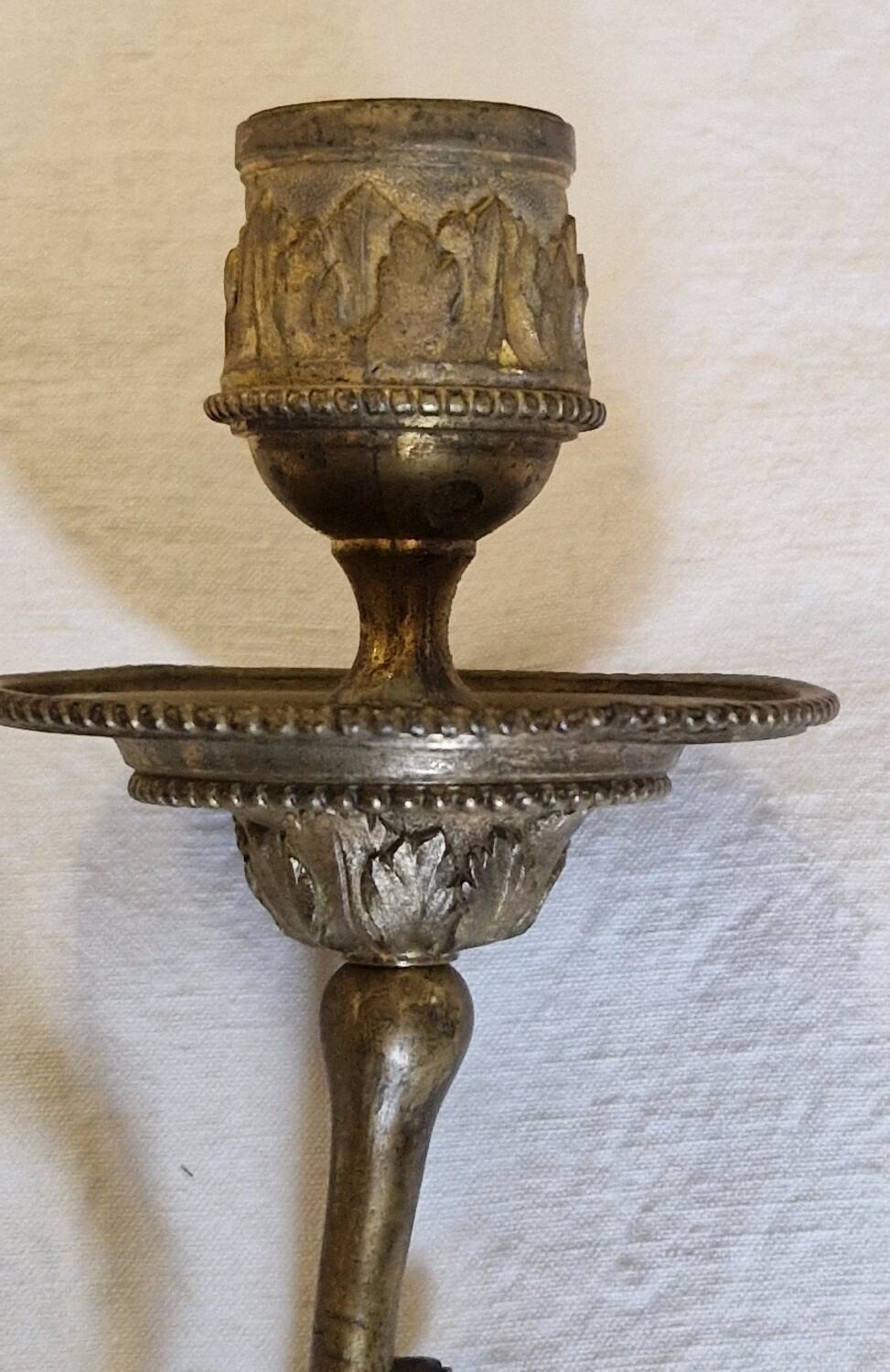 Golden bronze wall light