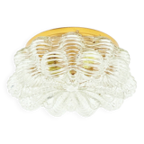 Large Mid Century Bubble Glass Ceiling Light by H.Tynell for Limburg, 1960s