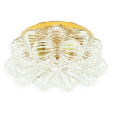 Large Mid Century Bubble Glass Ceiling Light by H.Tynell for Limburg, 1960s