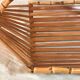 Basket fruit cut 1960 vintage bamboo rattan wicker