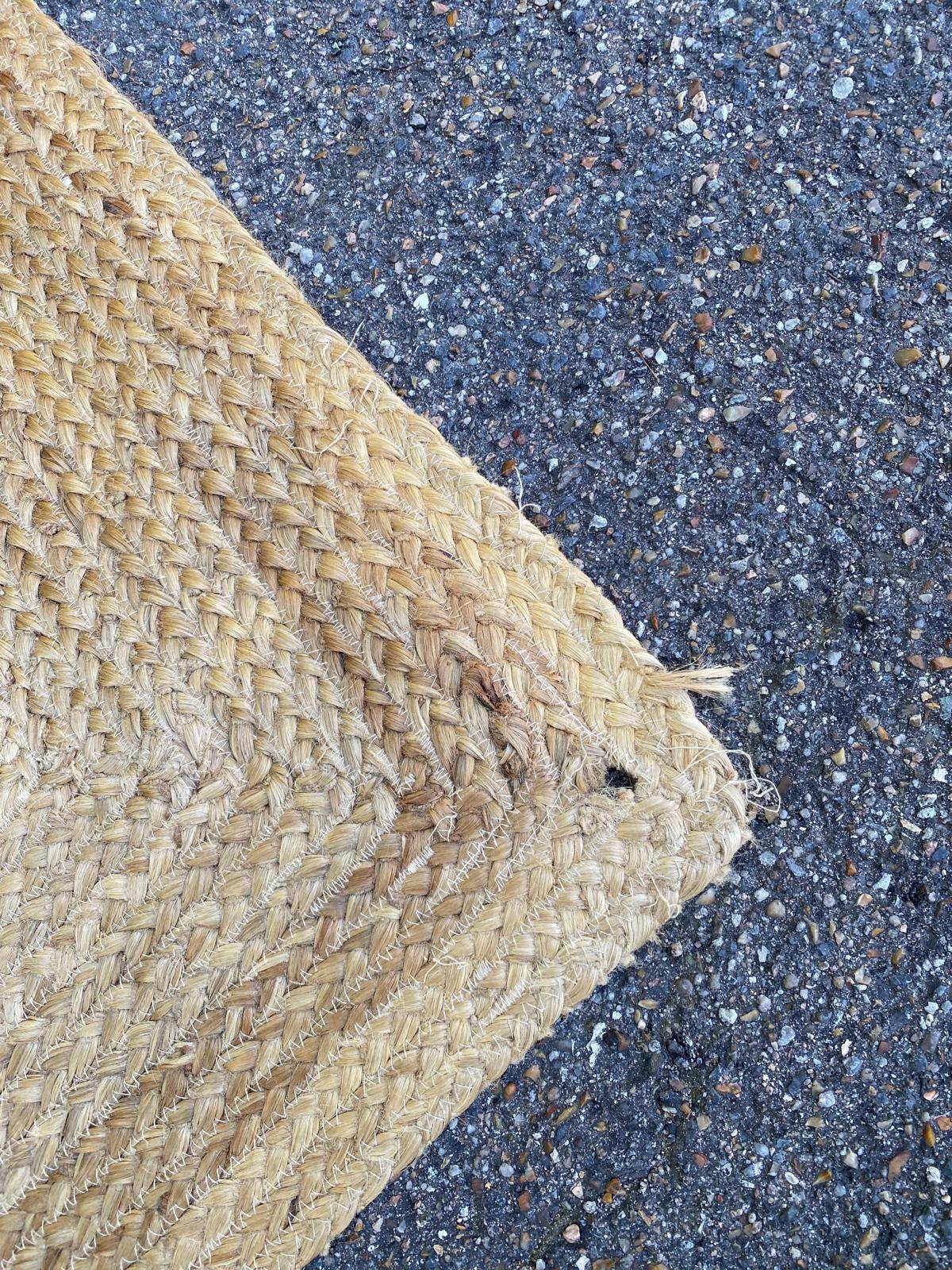 Tapis de jute scandinave rectangulaire naturel 160x230cm