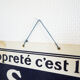 Sign of factory vintage 1920 "table-maxim" robert number 13 filed