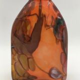 Daniel baroy blown glass vase, signed