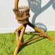 Bamboo snake plant holder. Vintage 50s.