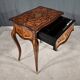 Rosewood and mahogany work table, Louis XV style, Napoleonic era