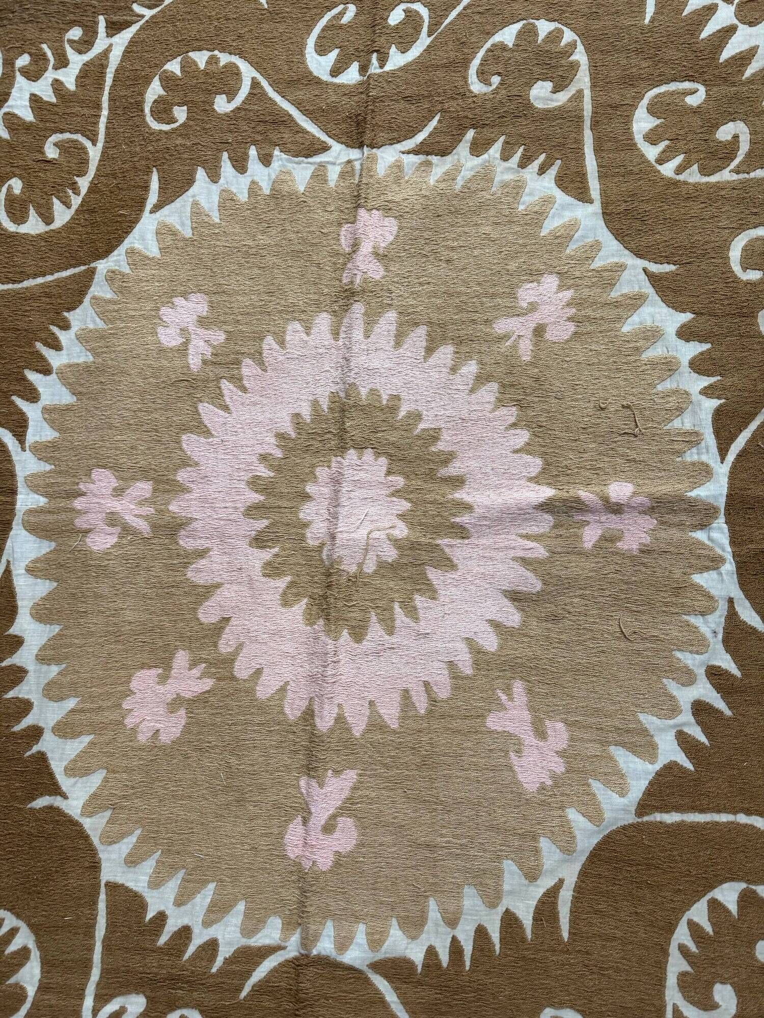 Vintage hand-embroidered tablecloth 156x160 cm