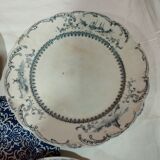 Set of 5 antique plates ridgways royal semi porcelain england delft
