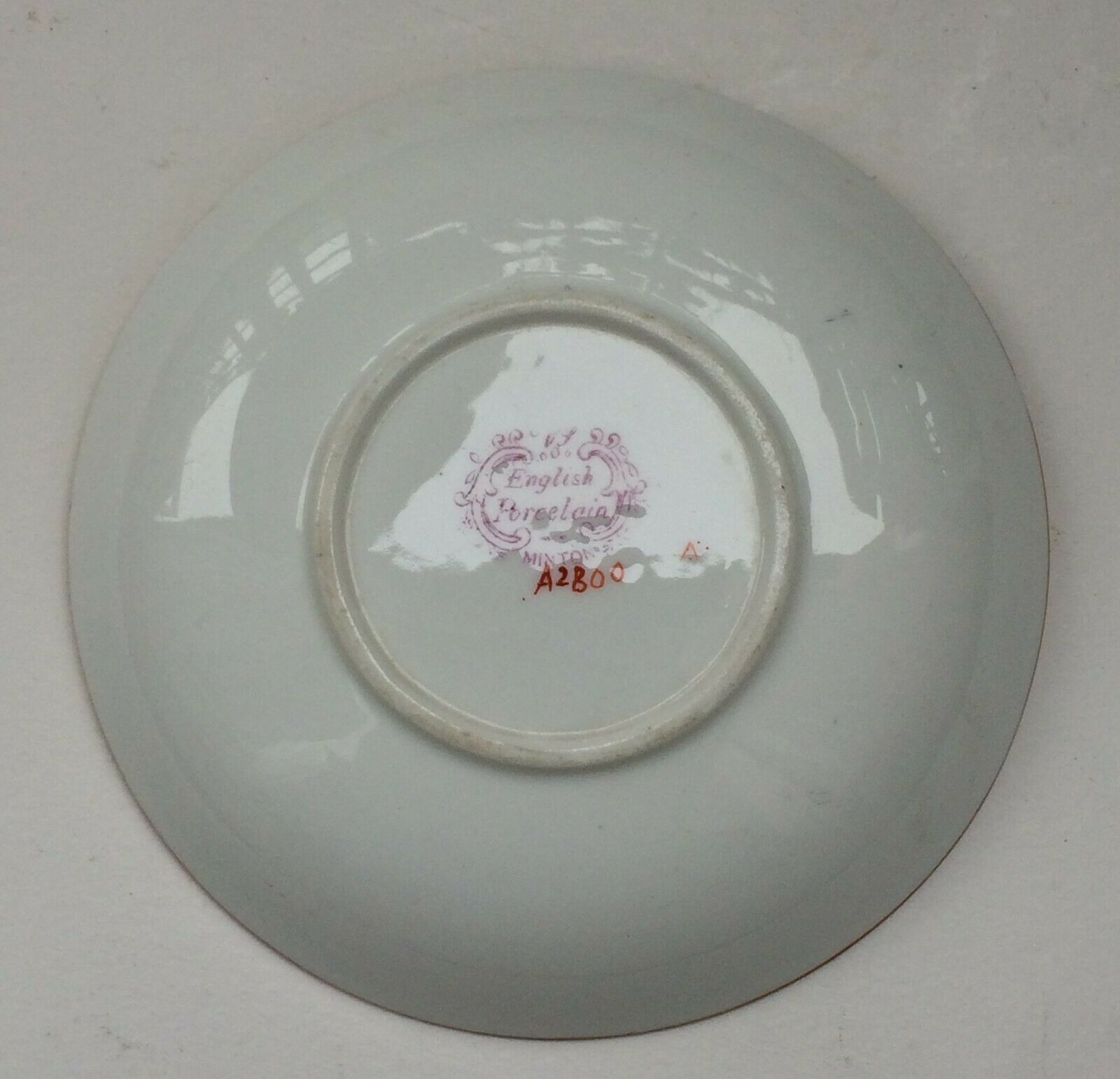 Minton 19th-century English porcelain flower under-cup