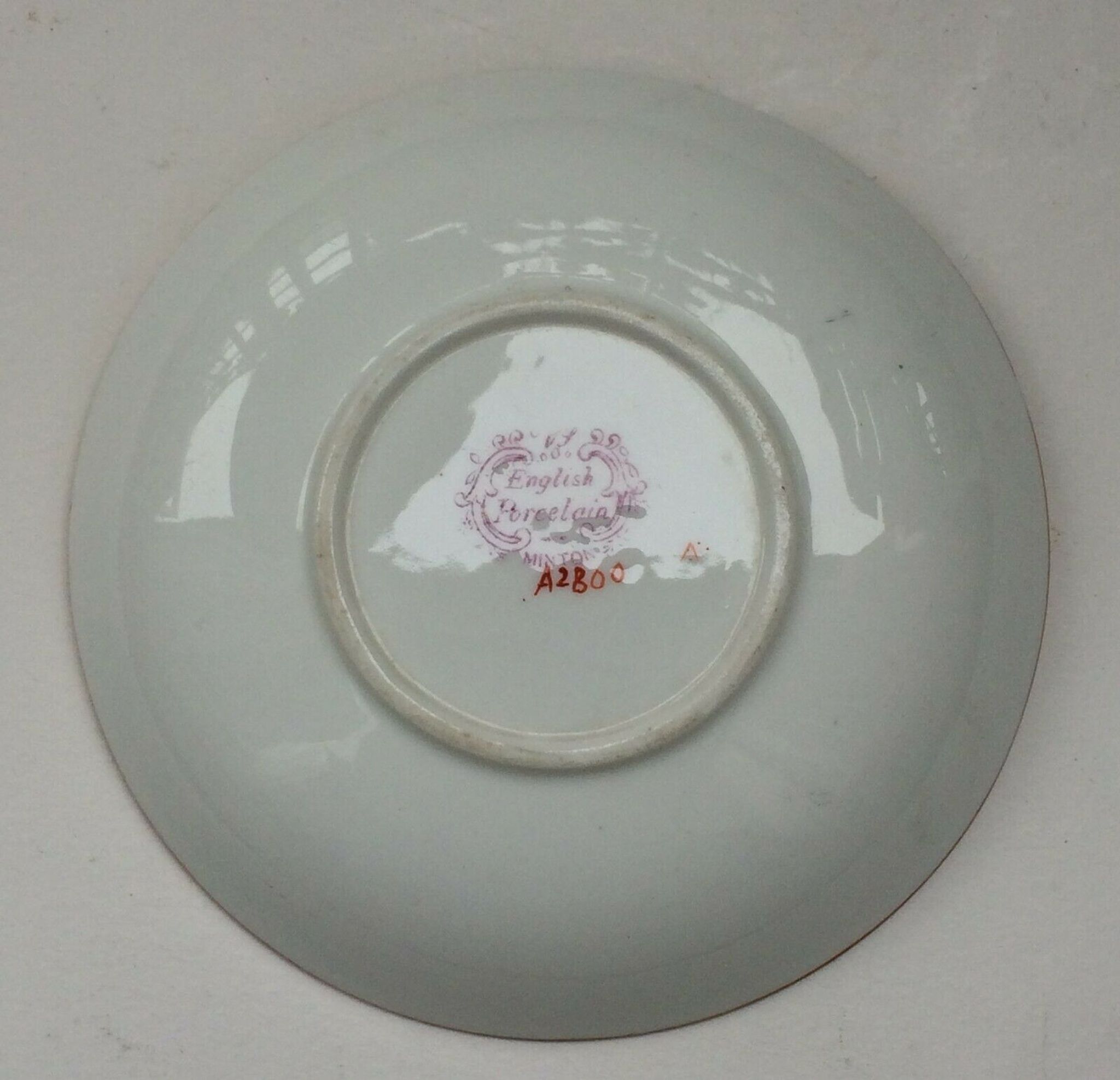 Minton 19th-century English porcelain flower under-cup