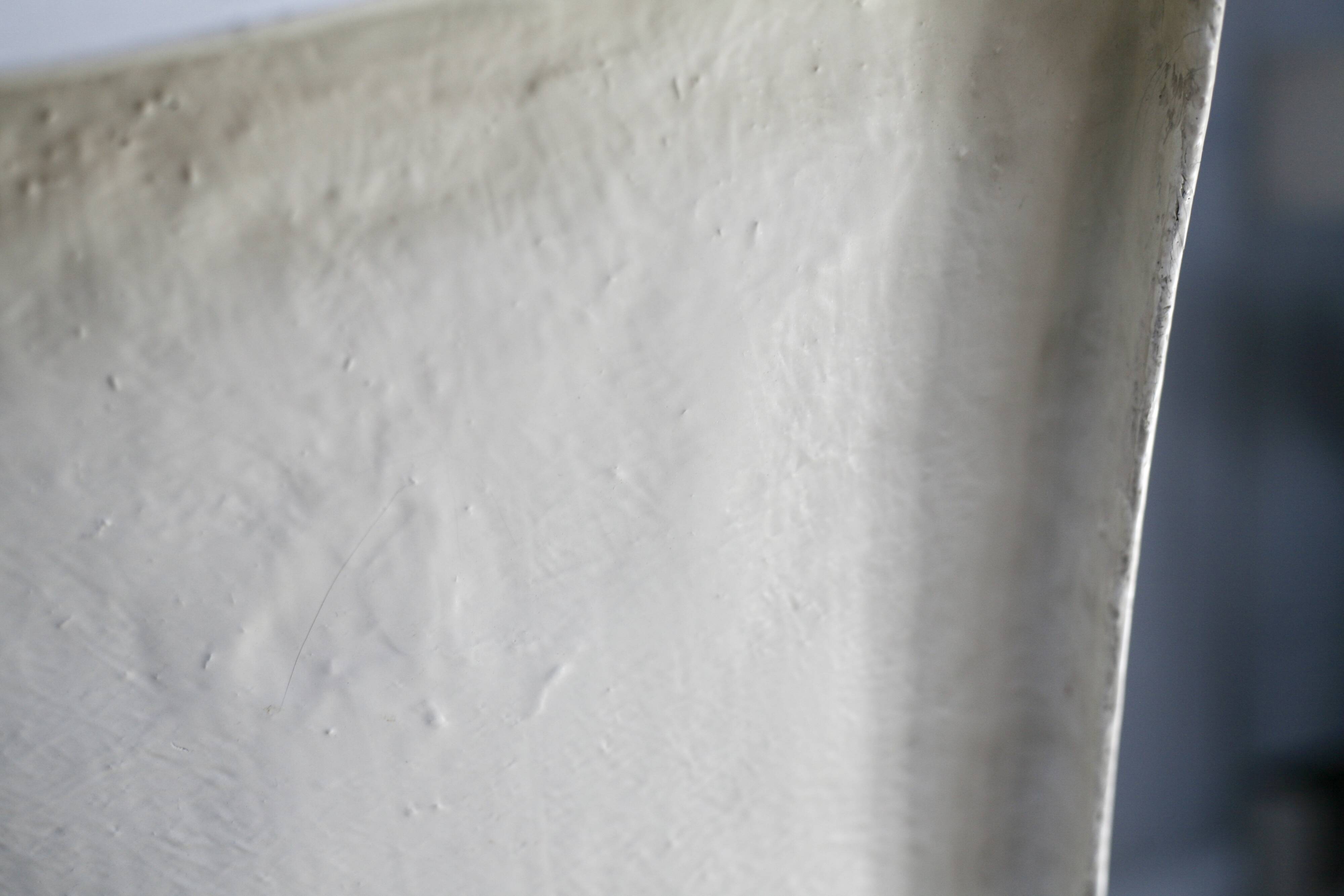 "Space age" armchair. Fiberglass. White lacquered. circa 1970