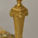 Golden bronze candle holder