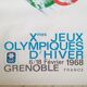 Original poster grenoble olympic games winter 1968 - jean brian