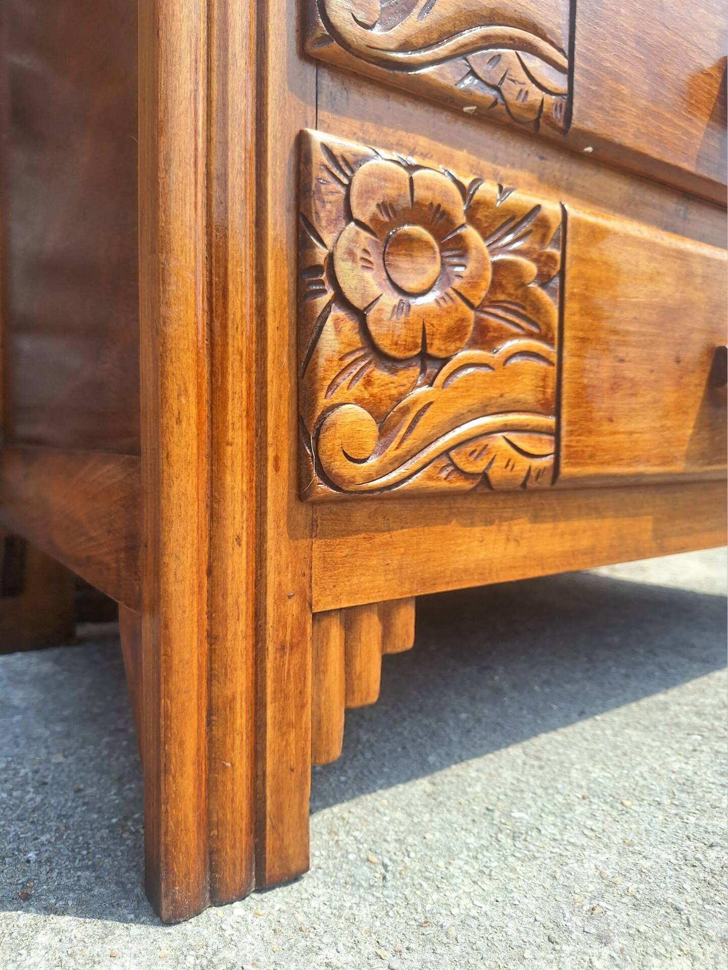 Commode art déco, meuble ancien vintage