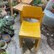 Lot de cinq chaises bois années 50