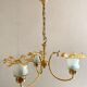 Lustre vintage doré 3 branches
