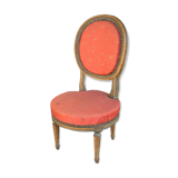So-called Chair chaffeuse era painted XIX