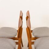 Danish mid century chairs, set of 4, 1960s