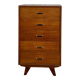 Vintage honey oak chest of drawers – Compass legs