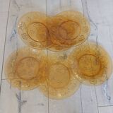 6 assiettes à dessert vintages Vereco
